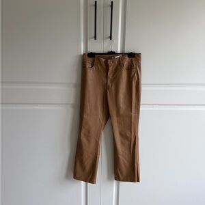 Zara Camel High-Waist Pants